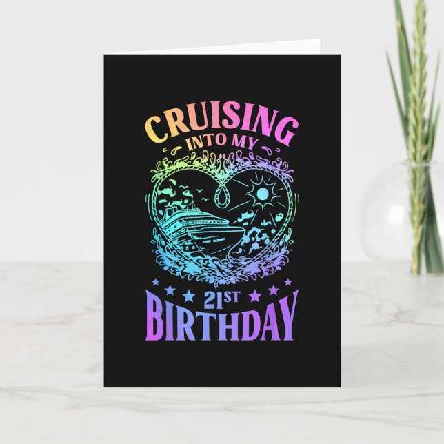 Carte Croisière pour mon 21e anniversaire de croisière (Devant)