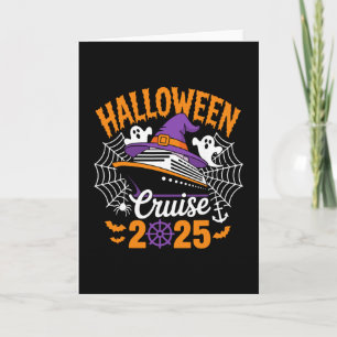 Carte Croisière Rétro Halloween 2025 Tenue de Famille Ha