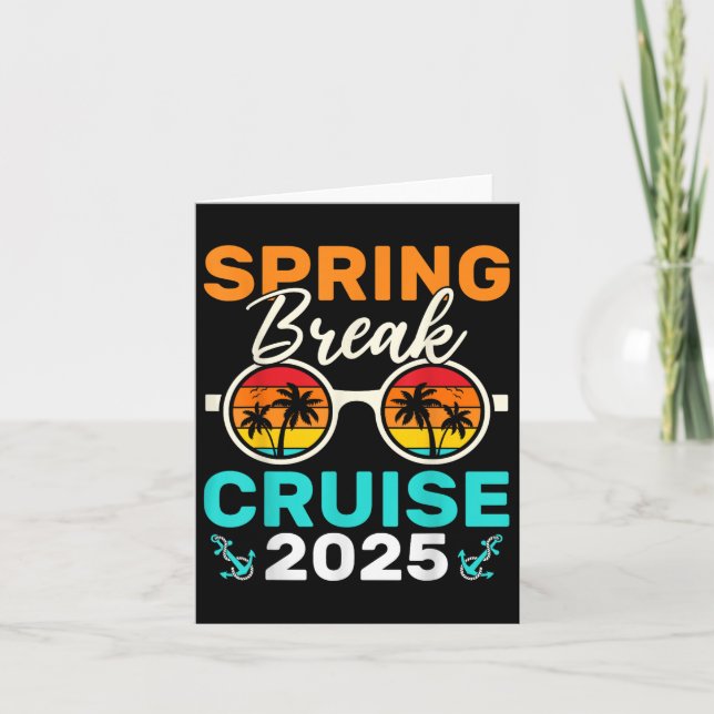 Carte Croisière Spring Break 2025 Pour Croisière À Corre (Devant)