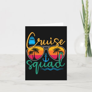 Carte Croisière Squad 2025 Family Vacation Beach Corresp