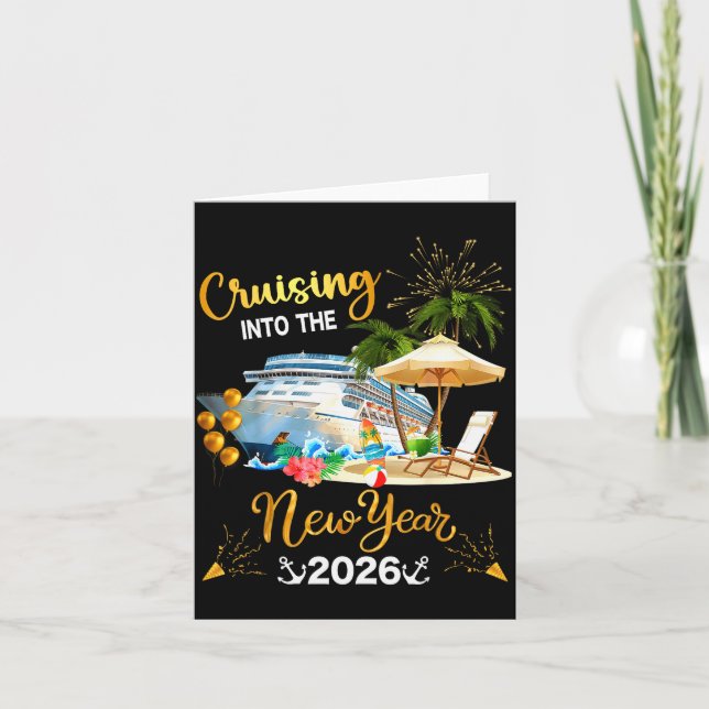 Carte Croisière vers la nouvelle année 2026  (Devant)