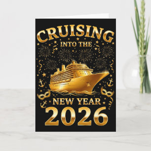 Carte Croisière vers la nouvelle année 2026 Bonne année