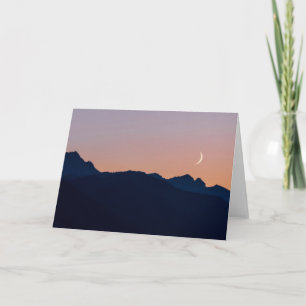 Carte Croissant de Lune & Vénus Seabeck, Washington
