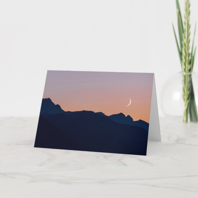 Carte Croissant de Lune & Vénus | Seabeck, Washington (Devant)