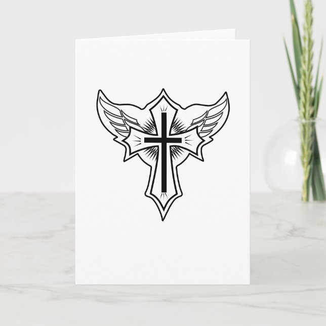 Carte Croix chrétienne (Devant)