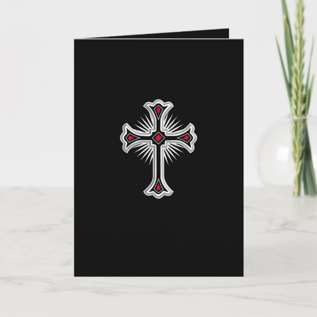 Carte croix chrétienne (Devant)
