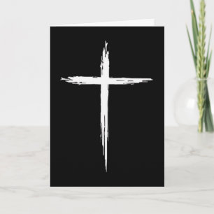 Carte Croix chrétienne chrétiens hommes femmes Jésus-Chr