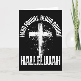 Carte Croix de Hallelujah sauvée au prix du sang duremen