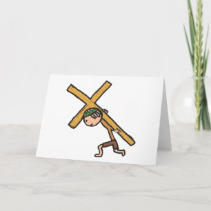 Carte Croix de Pâques Crucifix