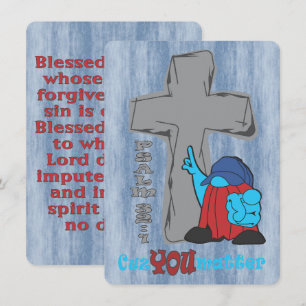 Carte Croix De Pierre Couper Vous Comptez Psaume 32 1