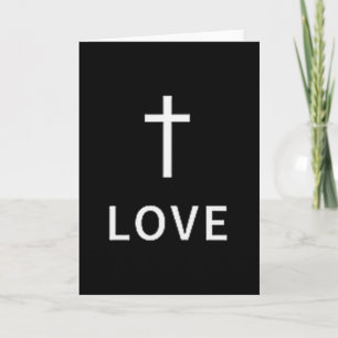 Carte Croix minimale chrétienne Amour Mode religieux sub
