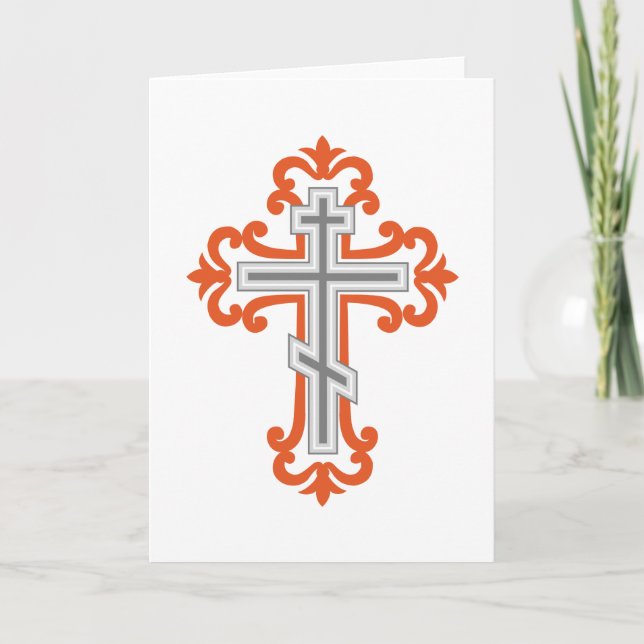 Carte Croix orthodoxe (Devant)