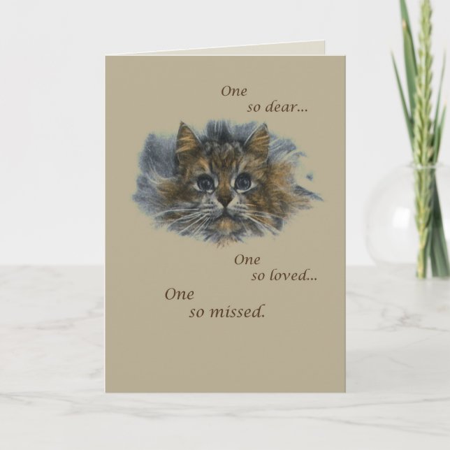 Carte Croquis de chat Sympathie (Devant)