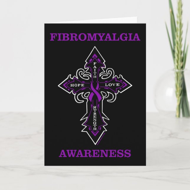 Carte Cross/Awareness...Fibro Card (Devant)