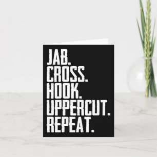 Carte Cross Uppercut Répéter Kick Box Sport Boxe Moveme