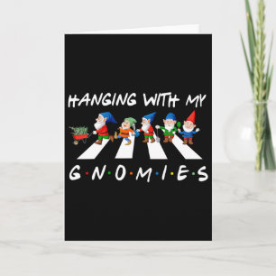 Carte Crosswalk Fun Noël Accroché Avec Mes Gnomies Pour