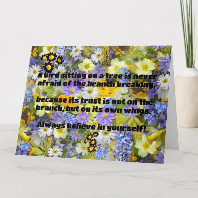 Carte Croyance Empath Citation d'encouragement positif (Devant)