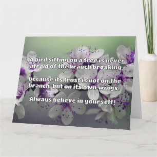Carte Croyance Empath Citation d'encouragement positif