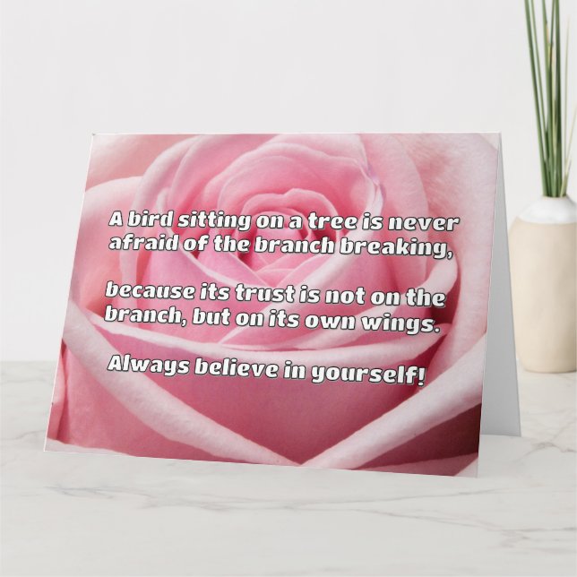 Carte Croyance Empath Citation d'encouragement positif (Devant)