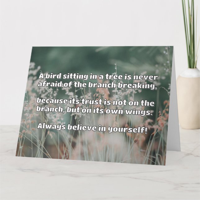 Carte Croyance Empath Citation d'encouragement positif (Devant)