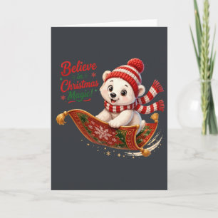 Carte Croyance en l'Ours Polaire Magique de Noël