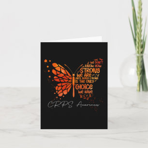Carte CRPS Beurre orange ruban à ruban orange sensibilis