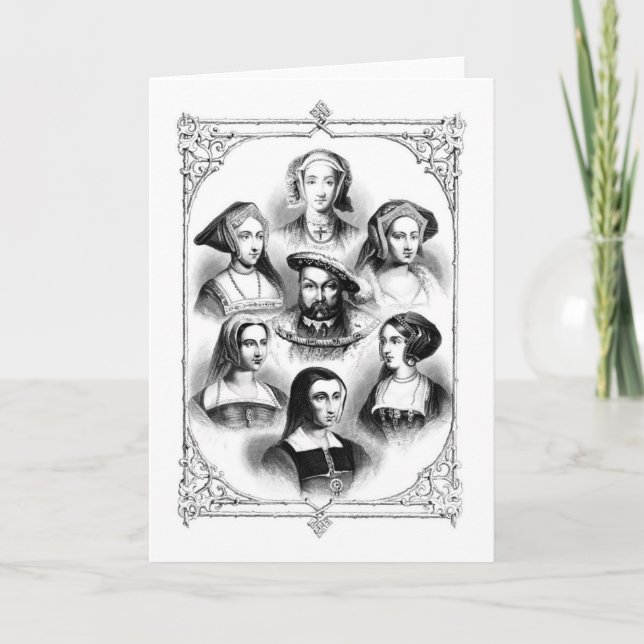 Carte Cru - épouses de Henry VIII et six, (Devant)