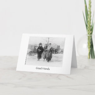 Carte Cru - les vrais amis sont importants,