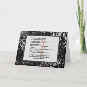 Carte Crucifix en justice sociale