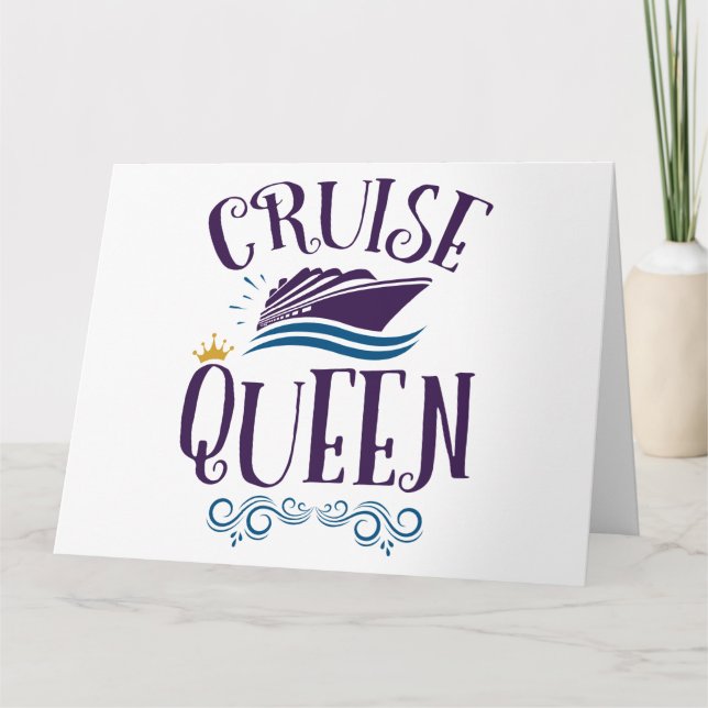 Carte Cruise Queen Cute Crute Femmes (Devant)