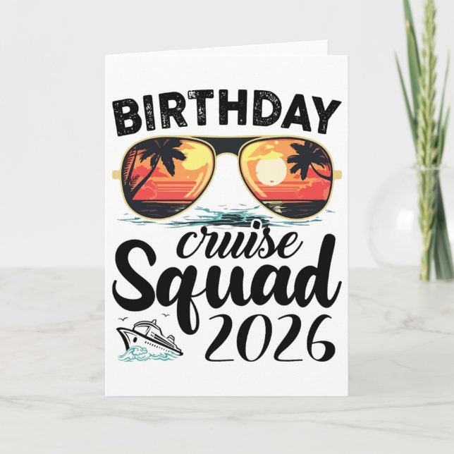 Carte Cruise Squad 2026 Summer Vacation Trip Group Match (Devant)