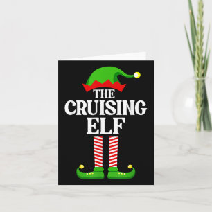 Carte Cruising Elf Family Match Group Funny Noël