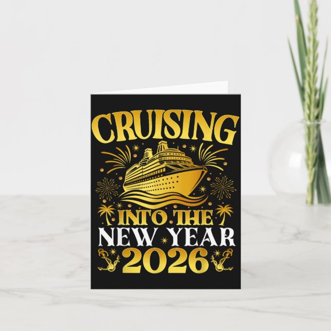 Carte Cruising Into 2026 New Years Cruise Family Holiday (Devant)