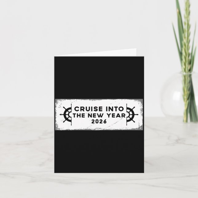 Carte Cruising Into 2026 New Years Eve Party Favors Fami (Devant)