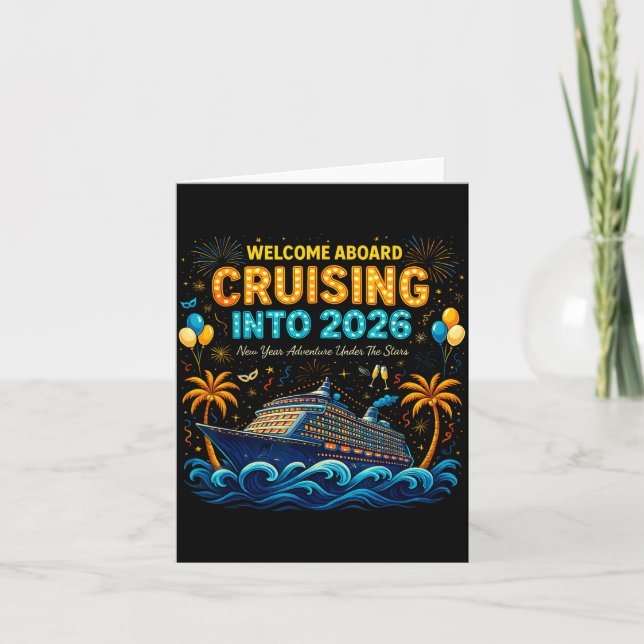 Carte Cruising Into 2026 Trocal New Year Celebration  (Devant)