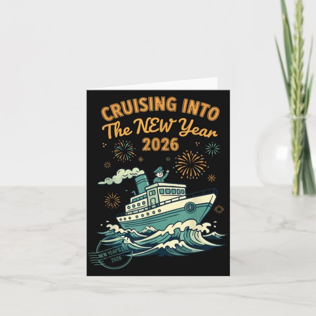 Carte Cruising Into The New Year 2026 Adventure  (Devant)