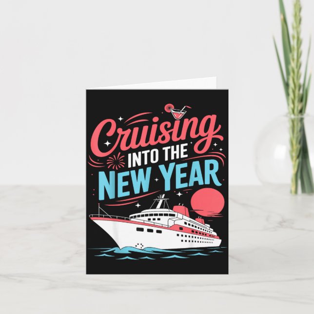 Carte Cruising Into The New Year Trocal Holiday Travel V (Devant)