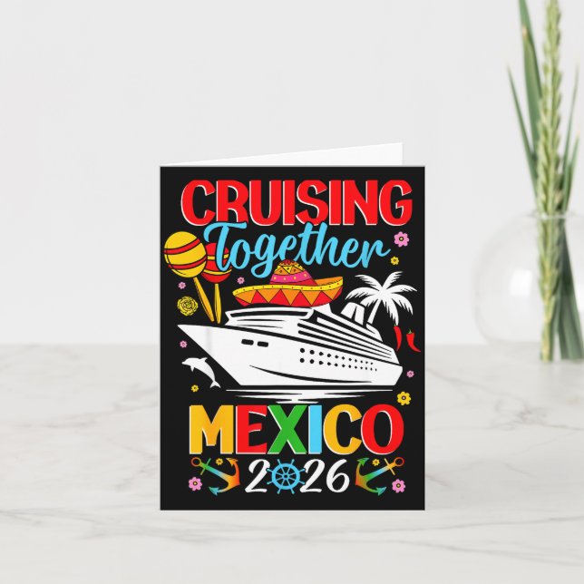 Carte Cruising Together Cruise Trip Mexico 2026 For Fami (Devant)
