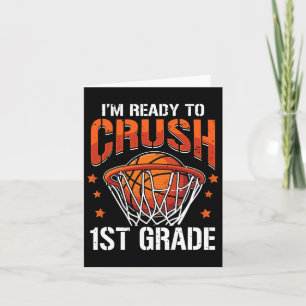Carte Crush 1st Grade Bysketbyll Byck To School Boys Kid