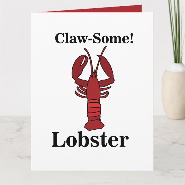 Carte Crustacés Homard Rouge du Maine  (Devant)