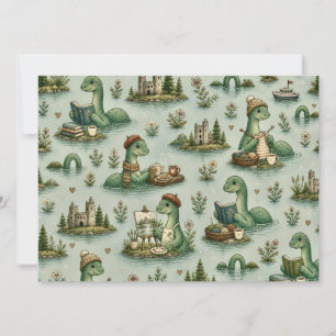 Carte Cryptides cosy Nessie Monstre du Loch Ness loisirs