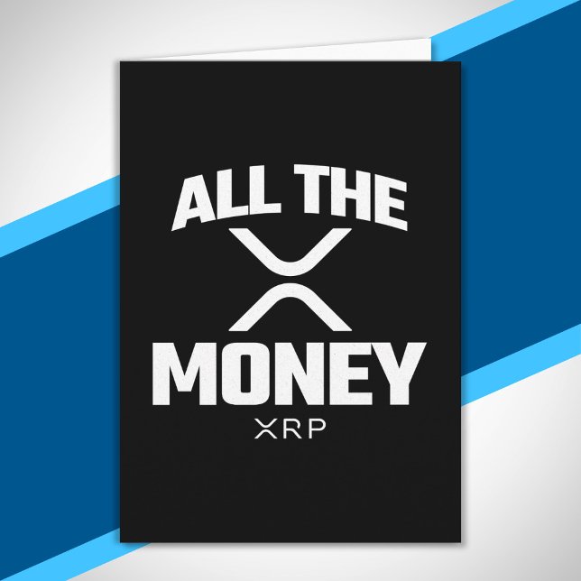 Carte Crypto Meme XRP Cryptodevise Tout l'argent Citatio (Créateur téléchargé)