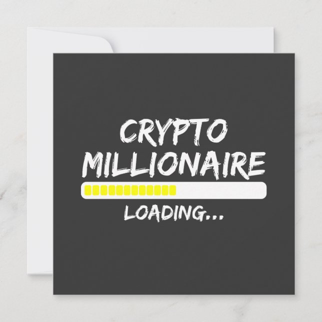 Carte Crypto Millionaire Chargement Bitcoin (Devant)