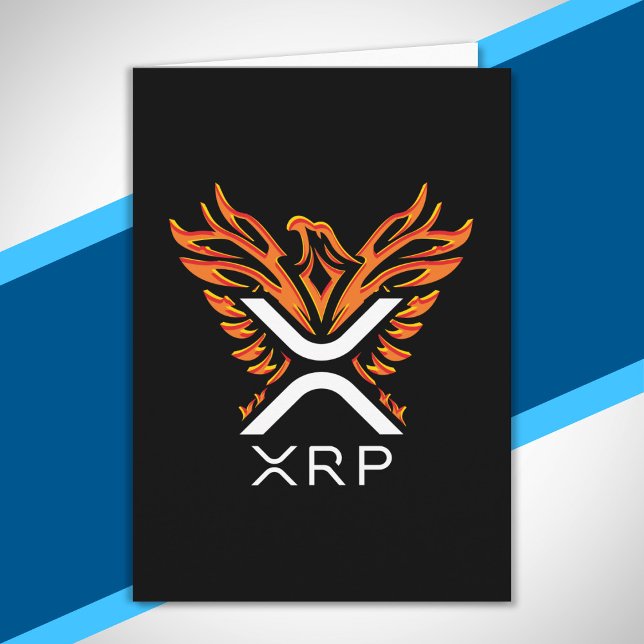 Carte Cryptomonnaie XRP Crypto Orange Rising Phoenix (Créateur téléchargé)