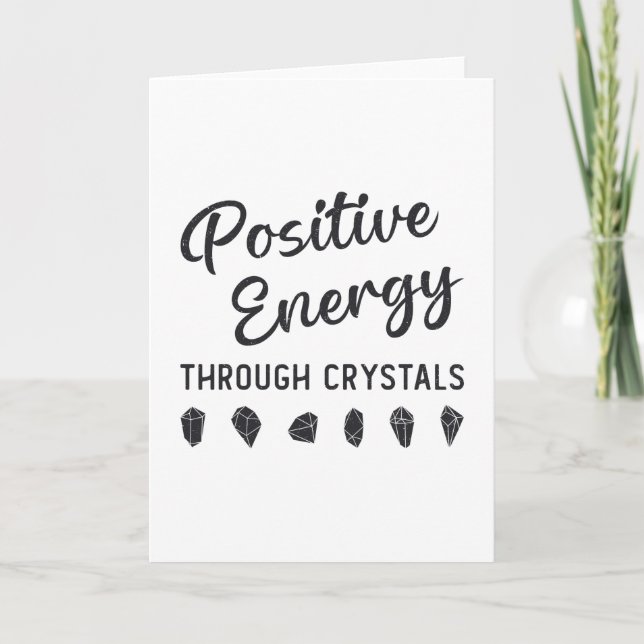 Carte Crystal Positive Energy Through Crystals Healer (Devant)