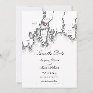 Carte CT mystique Élégant Mariage noir et blanc
