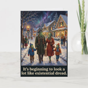 Carte Cthulhu Noël existentiel désespoir