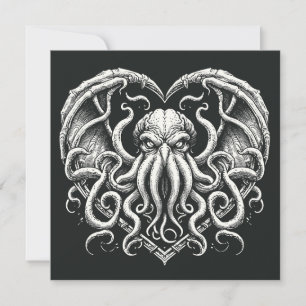 Carte Cthulhu Valentine Lovecraft Horreur