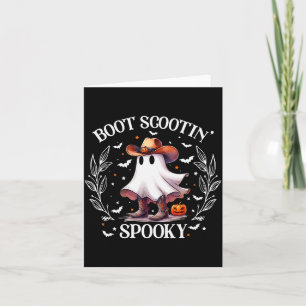Carte Cu Boot Scootin Soky Rétro Western Drôle Halloween