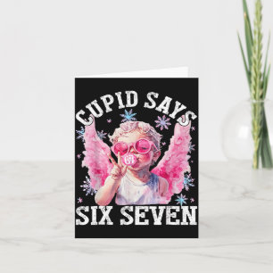 Carte Cud drôle dit six sept Saint-Valentin 67 Meme Homm
